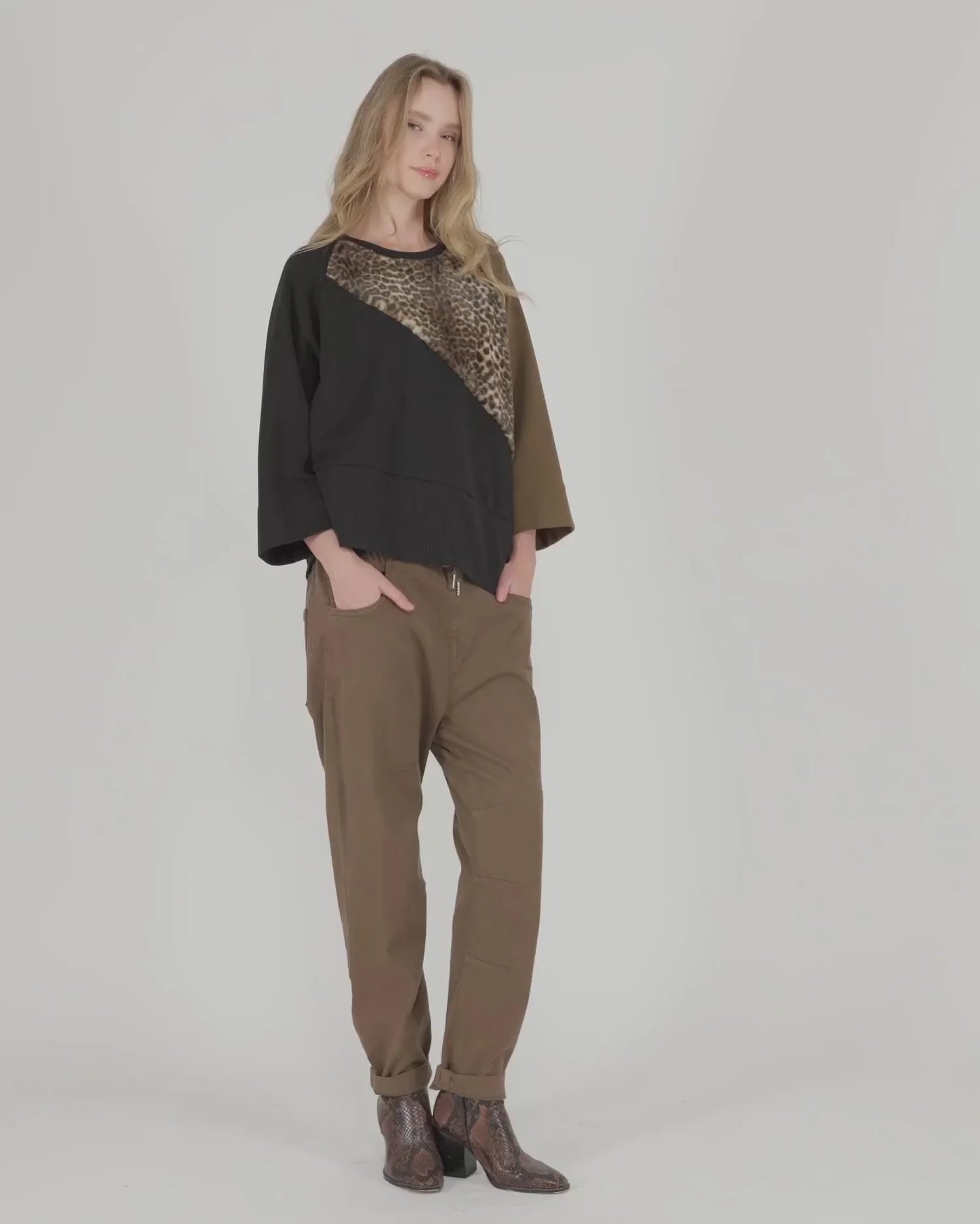 SALE Urban by Alembika Wildling Crewneck Top, Mix - Sizes: S M