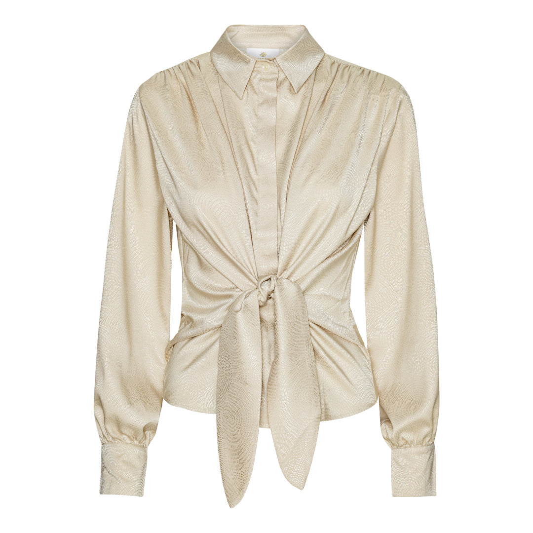 Karmamia 'Lee' Shirt - Art Deco Shell Print - Sizes: XS S M L