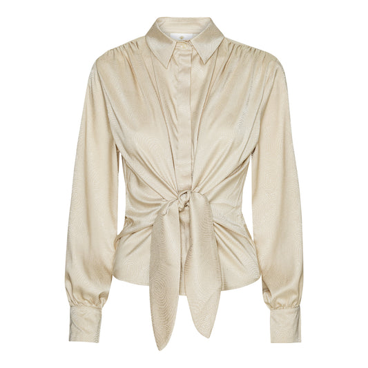 Karmamia 'Lee' Shirt - Art Deco Shell Print - Sizes: XS S M L