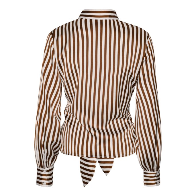 Karmamia 'Lee Shirt'- Tan/White Stripe - Sizes: S  M L XL