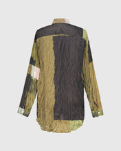 Load image into Gallery viewer, Alembika  Olive Crinkle Silky Shirt - Sizes: L  XL