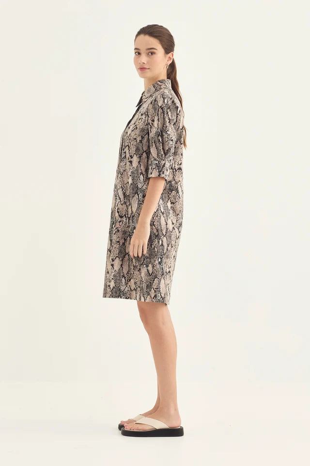 Verge "Acrobat Serpent Nori Dress" - Sizes: XS S M L XL