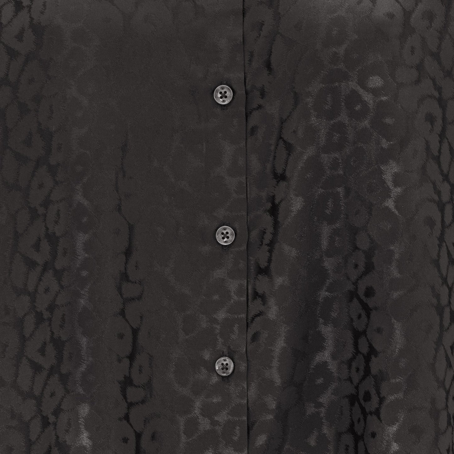 Karmamia "Alma Shirt" – Black Leo Silk - Sizes: M L