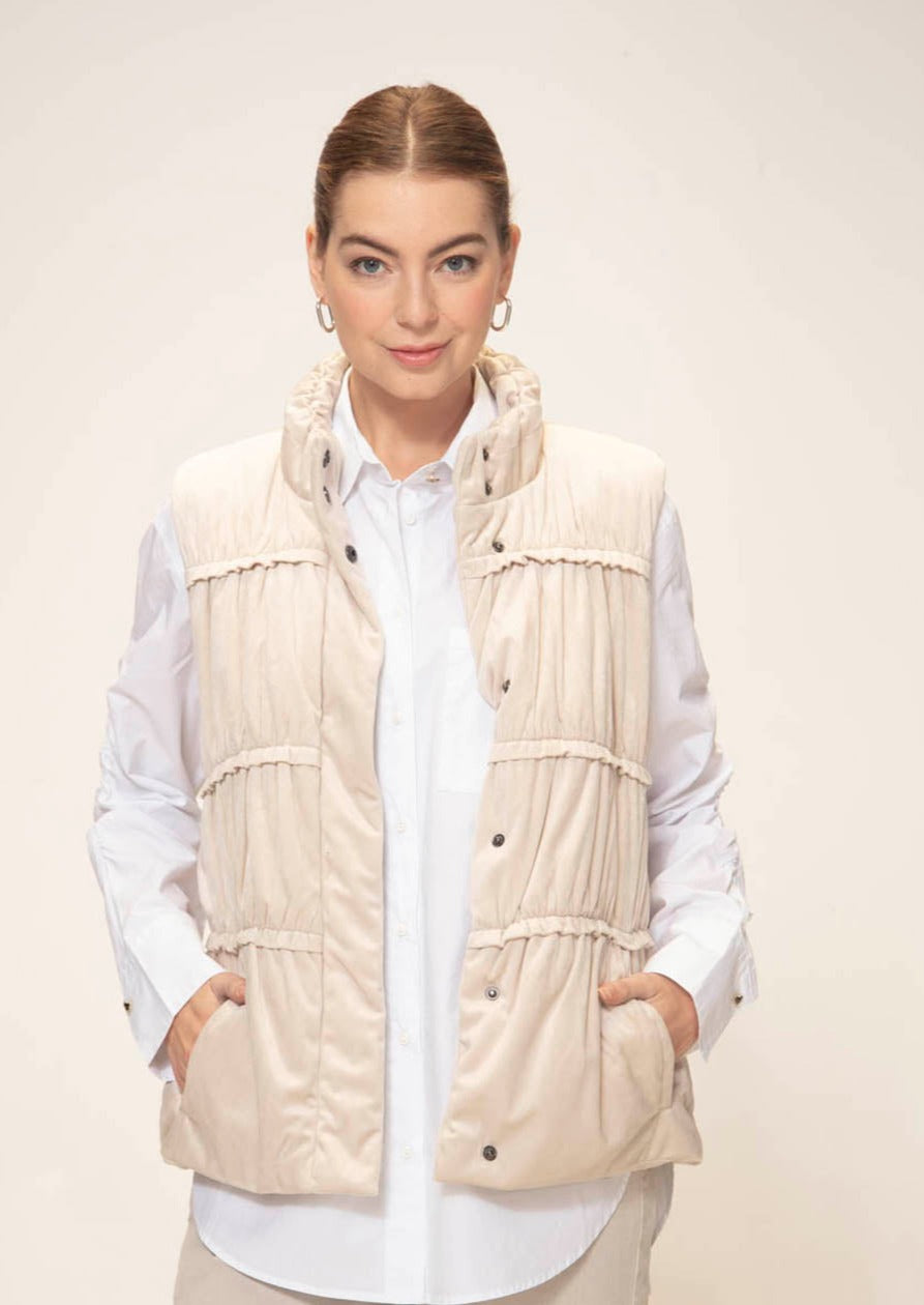 SALE   Verge     "Avila Vest"     Oyster  -   Size:   L