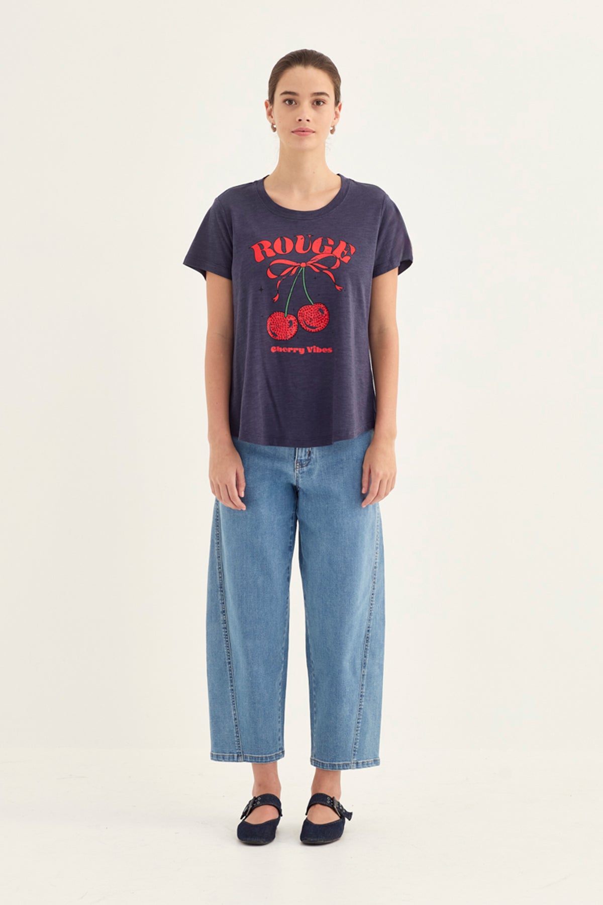 Verge "Cherry Top" - Washed Ink - Sizes: XS  M L XL