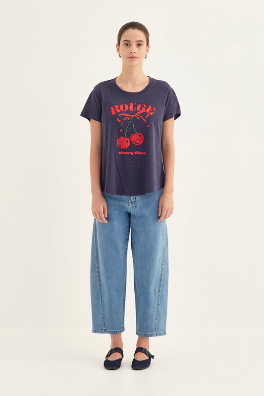 Verge "Cherry Top" - Washed Ink - Sizes: XS  M L XL