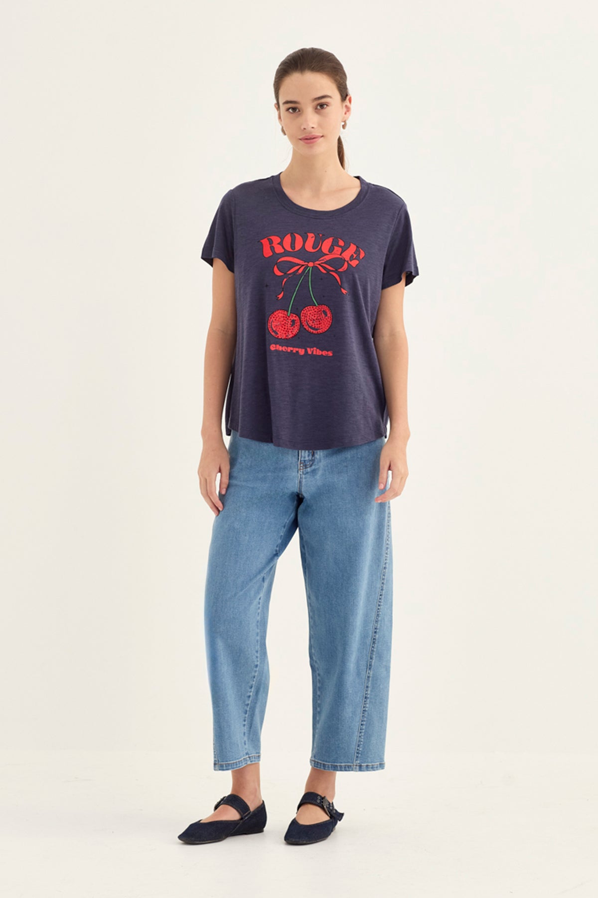Verge "Cherry Top" - Washed Ink - Sizes: XS  M L XL