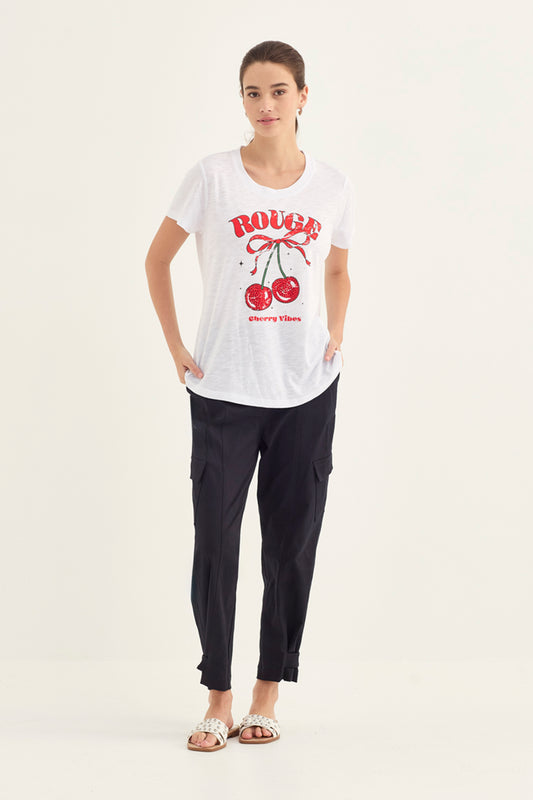 Verge "Cherry Top" - White - Sizes: XS S M L XL