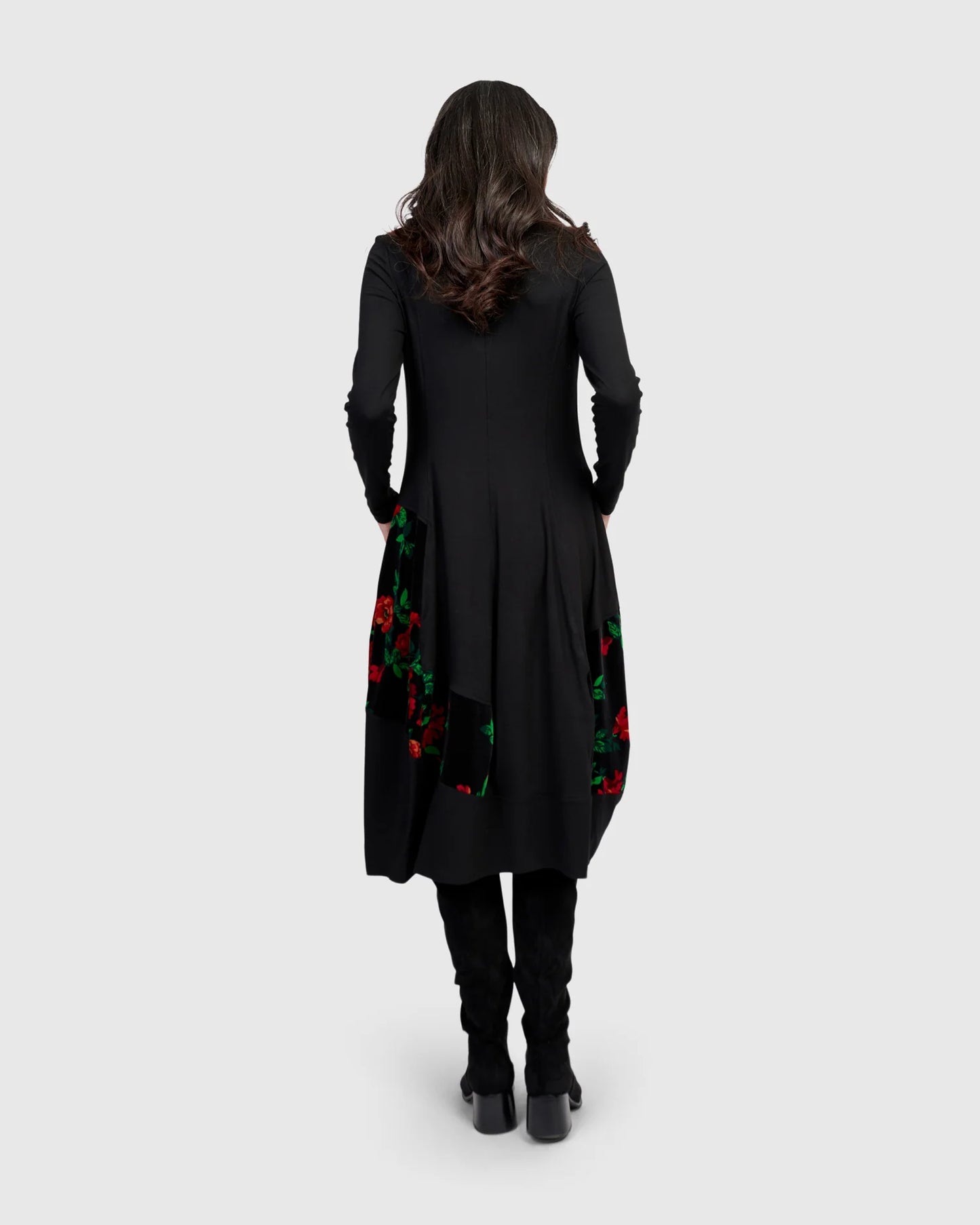 Alembika  Serenade Cocoon Dress - Roses Print - Sizes: 10