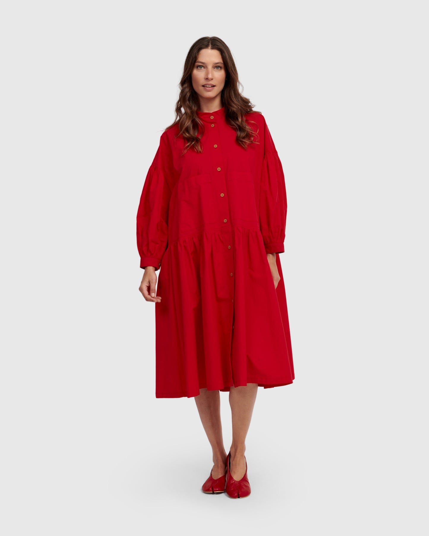 Alembika Schoolhouse Dress - Red - Sizes: S M