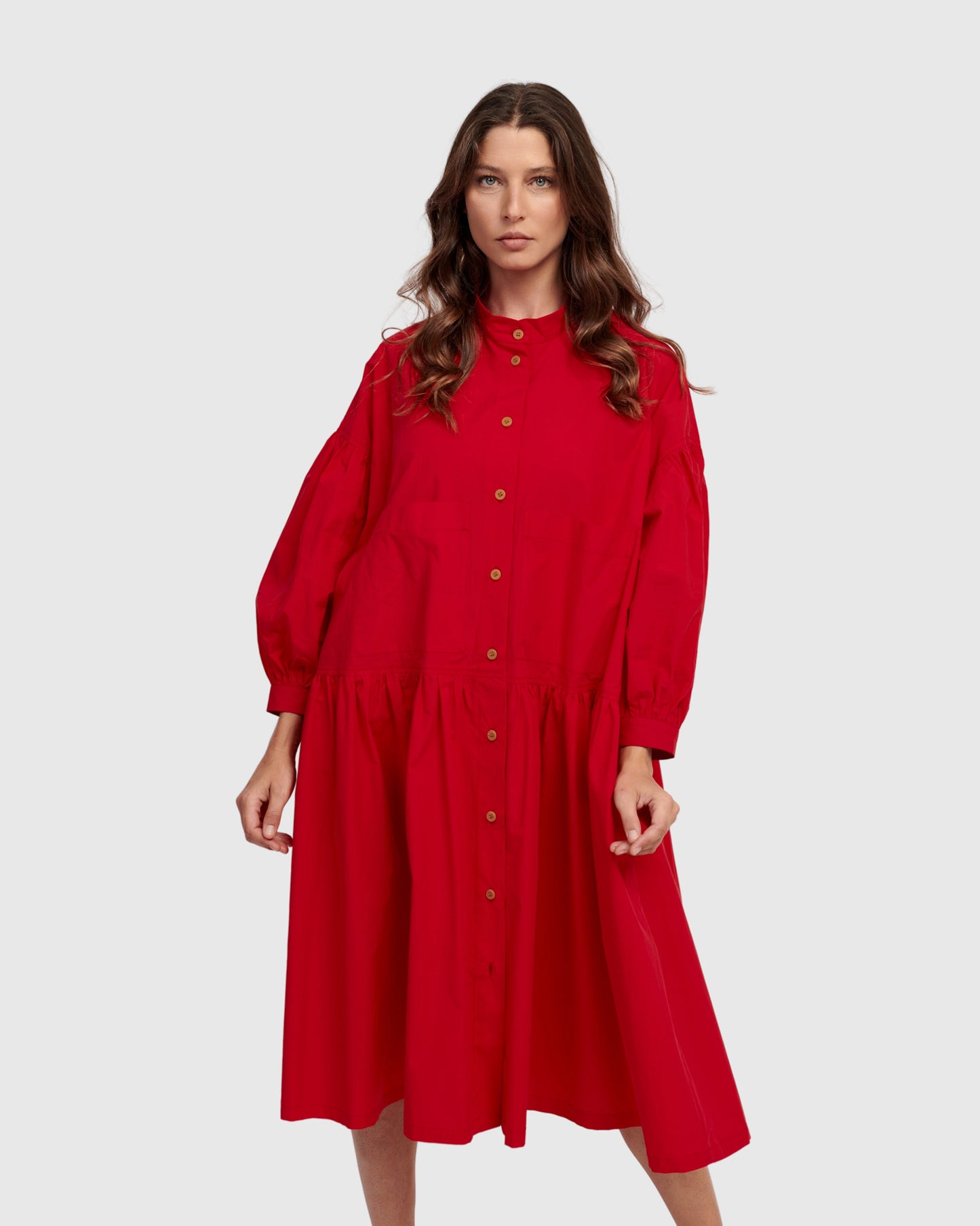 Alembika Schoolhouse Dress - Red - Sizes: S M