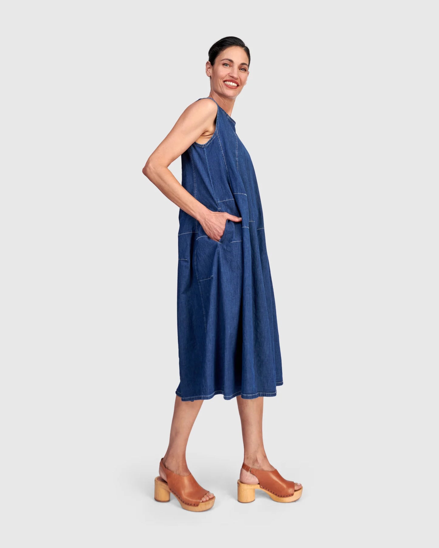 Alembika Ceci Swing Dress - Denim - Sizes: 8(0) 10(1) 12(2)