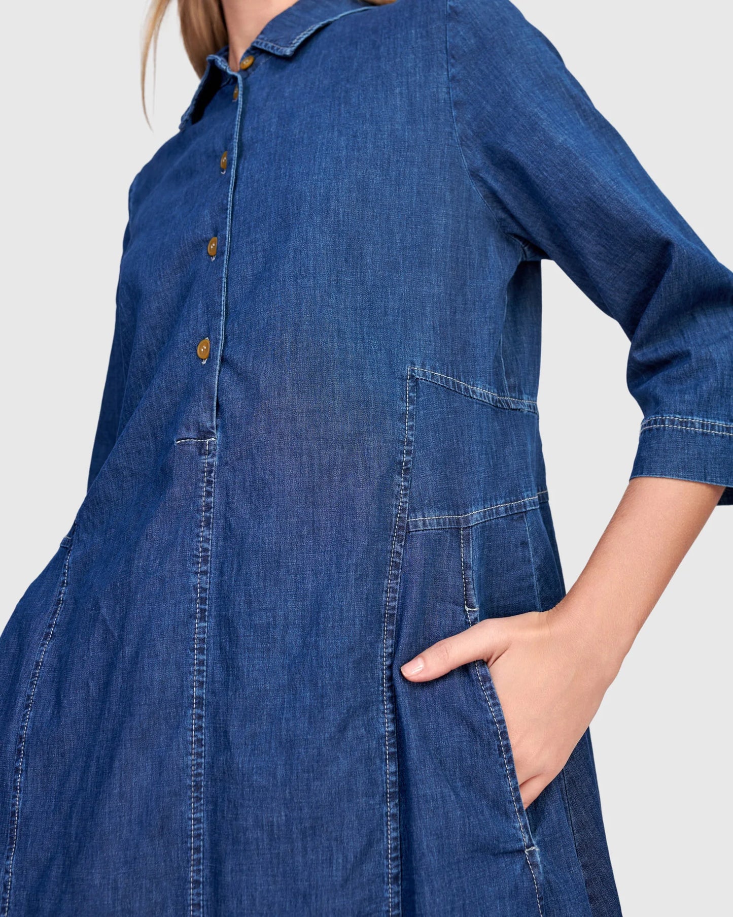 Alembika Harper Shirtdress - Denim -Sizes: 12(2) 14(3)