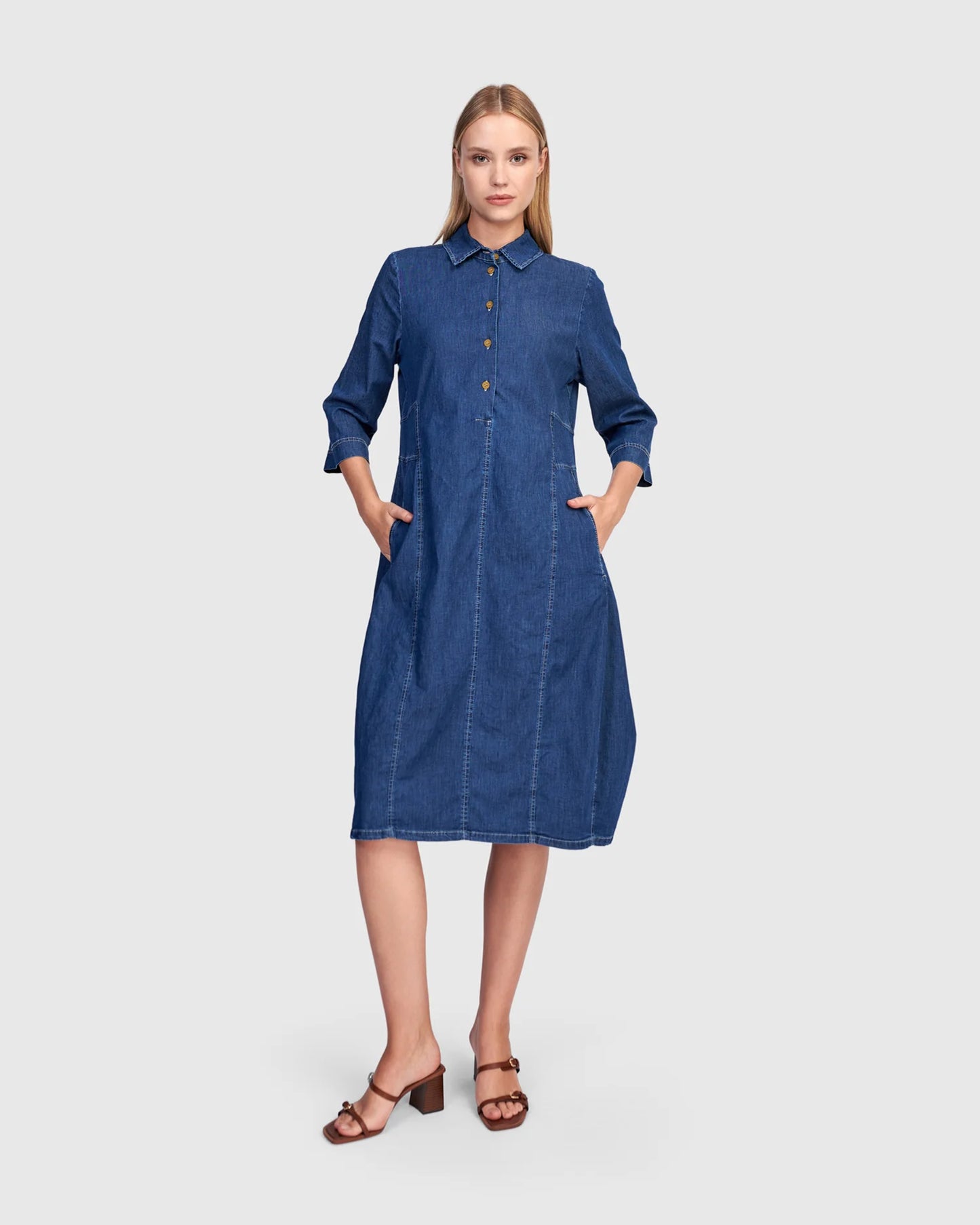 Alembika Harper Shirtdress - Denim -Sizes: 12(2) 14(3)