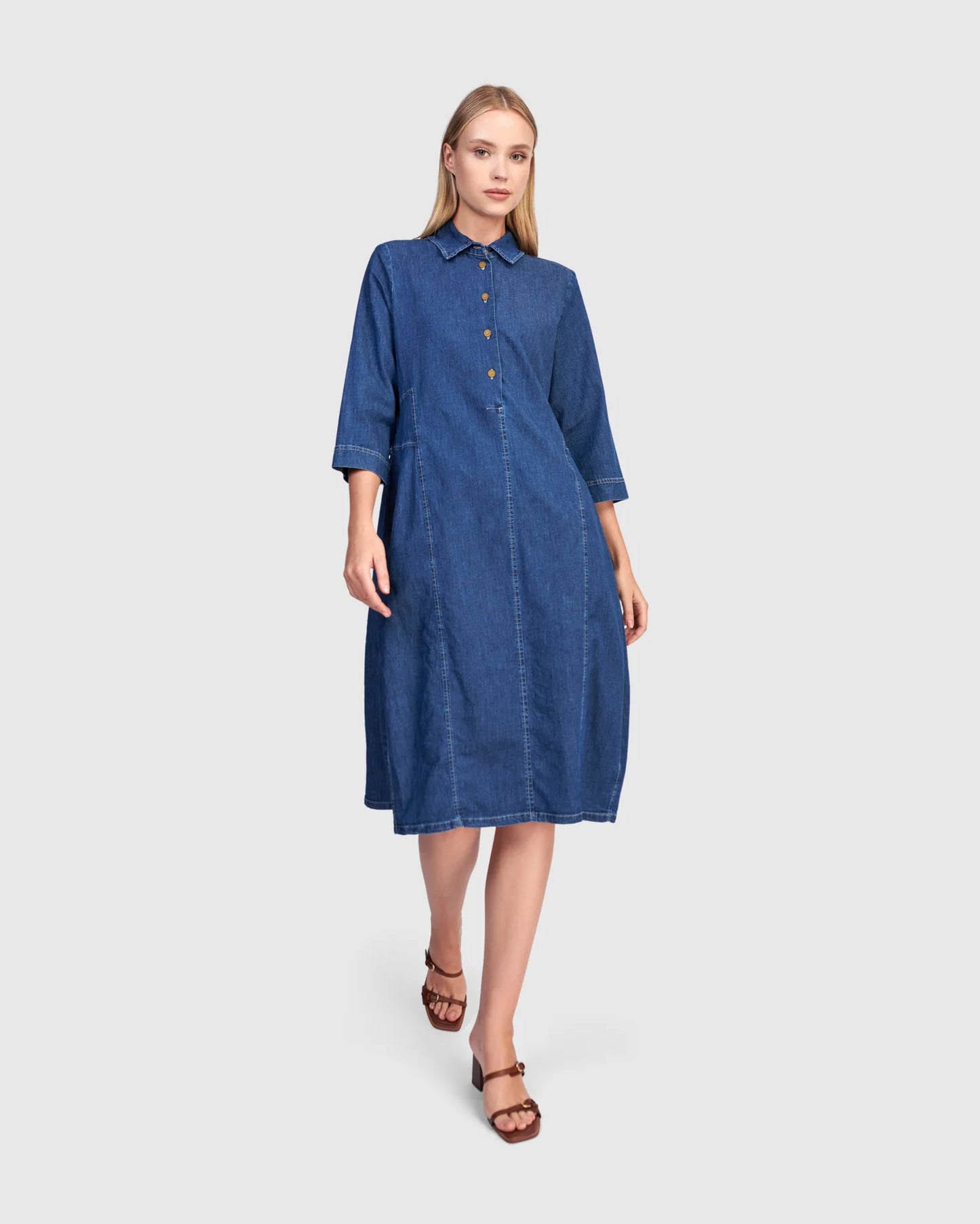 Alembika Harper Shirtdress - Denim -Sizes: 12(2) 14(3)