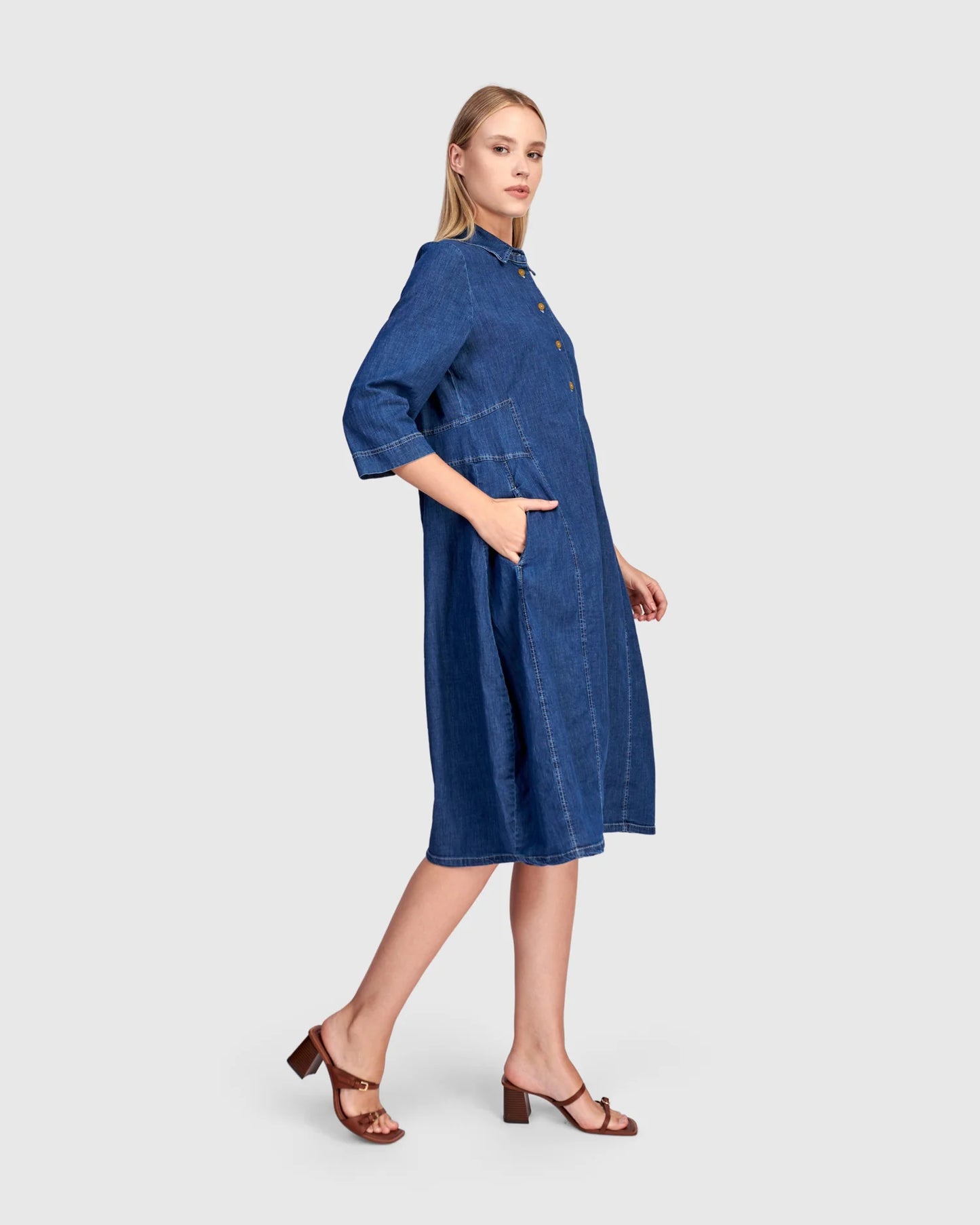 Alembika Harper Shirtdress - Denim -Sizes: 12(2) 14(3)