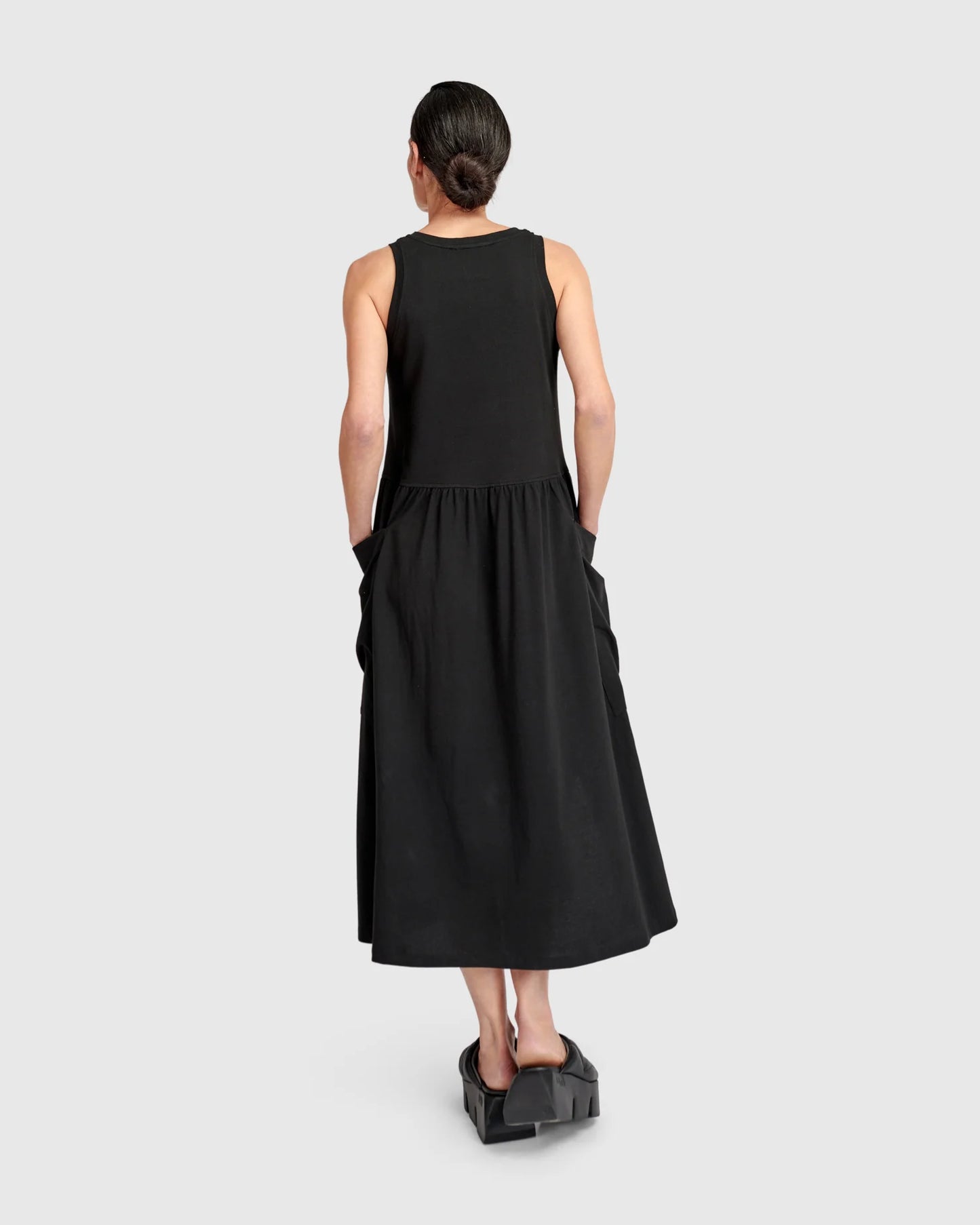 Urban By Alembika Staple Pocket Tank Dress - Black -Sizes: 8(0) 12(2)