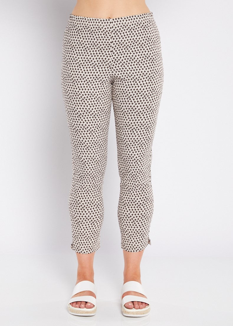 Philosophy    "Easy Pant"    Beige Bullet Print   -   Sizes: 10 12 14