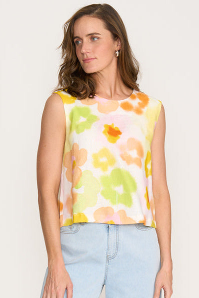 SALE  Foil "Its Only Natural" Posh Petal Print Top - Sizes: 8