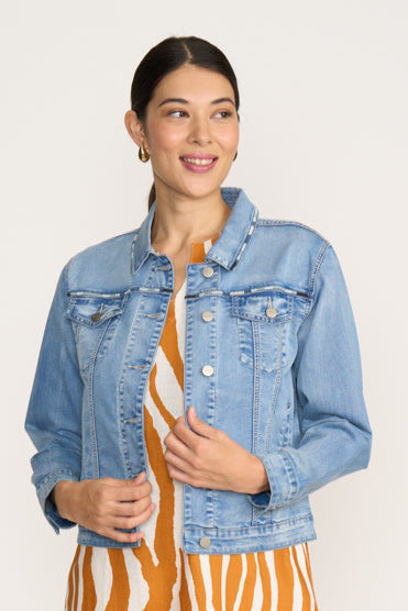 Foil     "That's Inthreadable" Denim Jacket   -  Sizes:  16 18