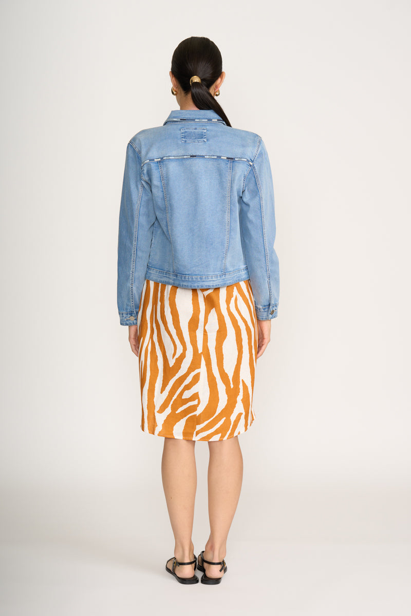 Foil     "That's Inthreadable" Denim Jacket   -  Sizes:  16 18