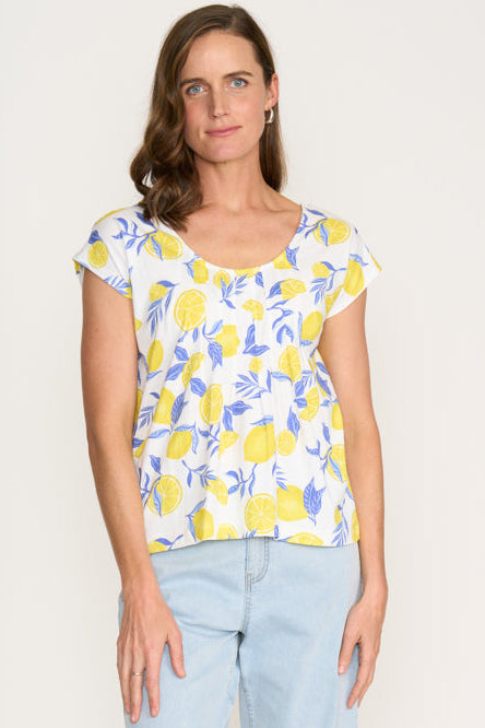 SALE   Foil    "Sew Sweet Top"    Zest For Life Print  -  Sizes:  XS L