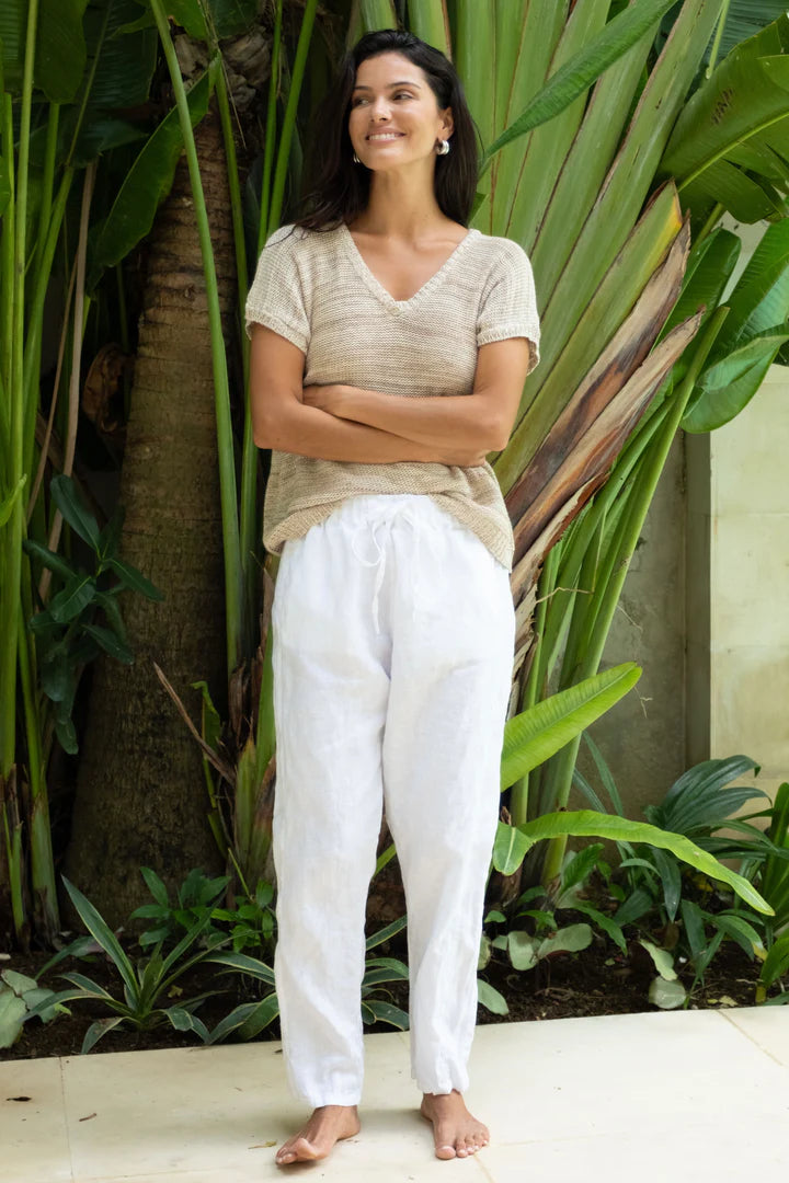 Frockk     "Portia Pant"     White   -   Sizes:  S  M   L XL