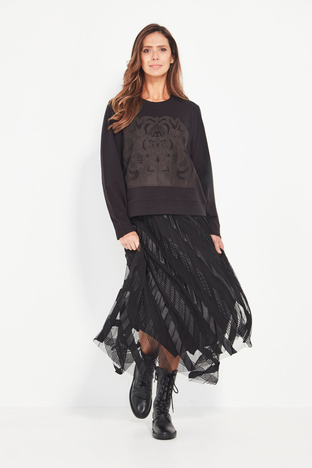 Verge "Emily Skirt" - Black - Sizes: 8 10 12 14 16