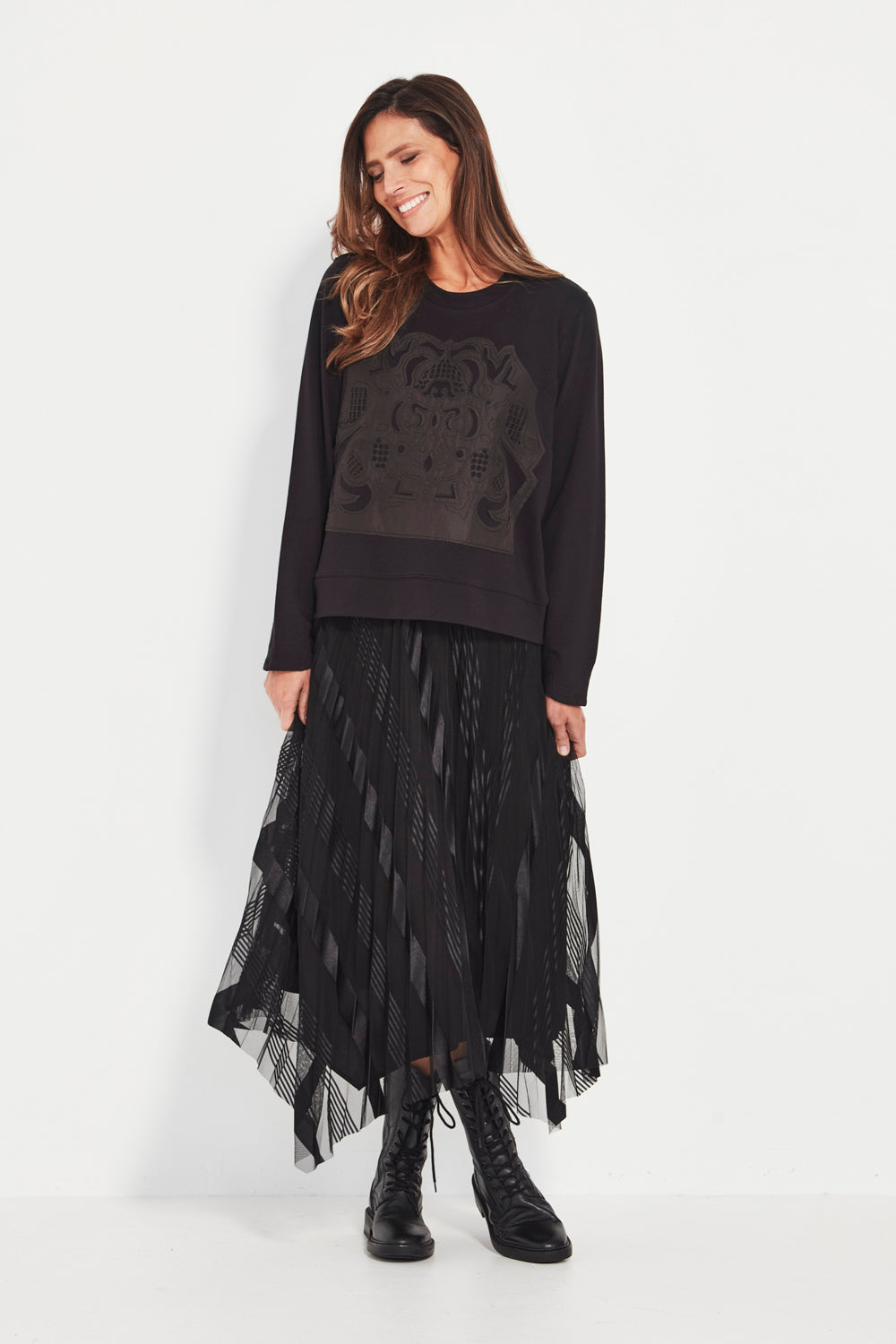 Verge "Emily Skirt" - Black - Sizes: 8 10 12 14 16