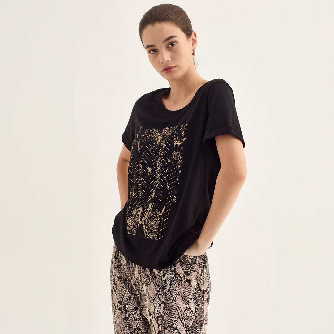 Verge "Hallie Top" - Black - Sizes: S M L XL
