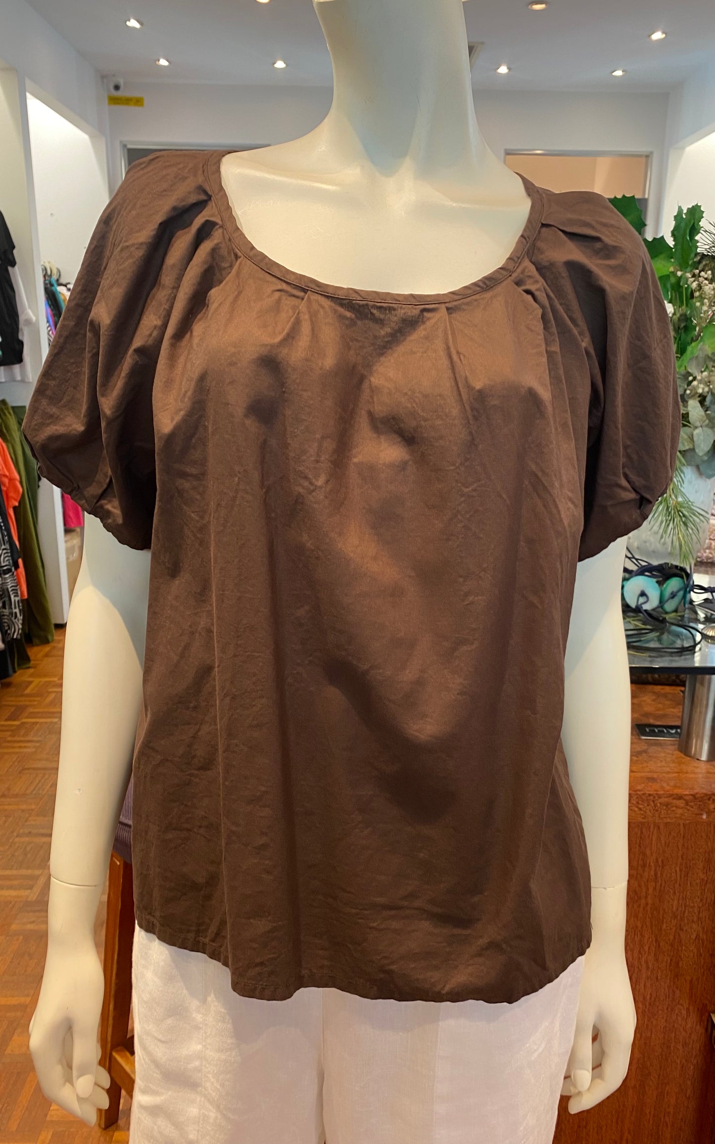 Frockk   "Ari Top"     Chocolate  -   Sizes:  M  L