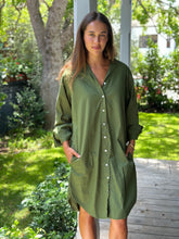 Load image into Gallery viewer, Frockk Nina Dress - Moss- Sizes: XS S M L XL