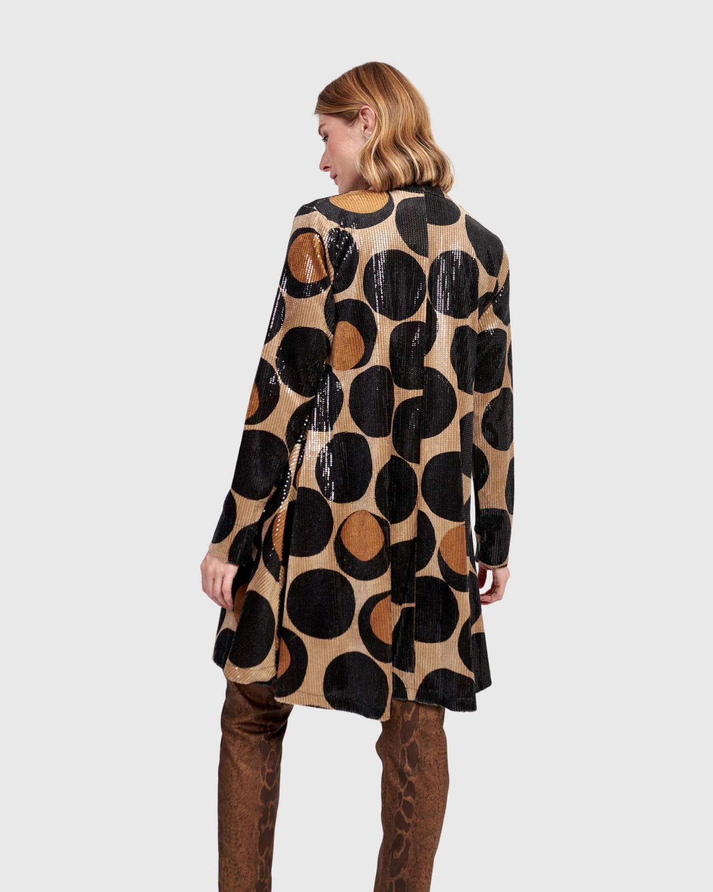 Alembika Zsa Zsa Sequin Jacket - Eclipse Print - Sizes:  L XL