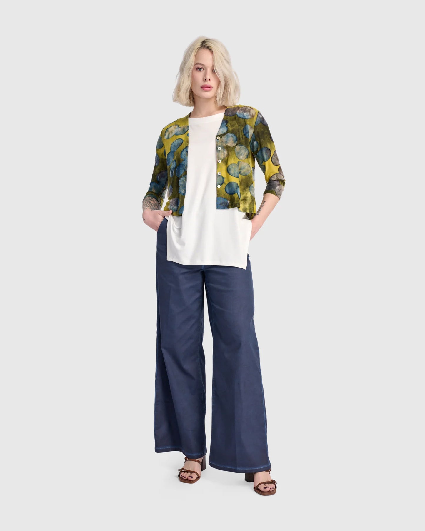 Alembika Cropped Cardi - Orbits - Sizes: 8(0) 12(2) 14(3)