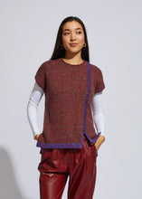 Load image into Gallery viewer, ld &amp; Co  Red/Gray Marl Cord Detail Vest - Sizes: S  M  L  XL