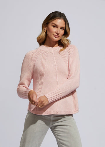 ld & Co  Lemonade Pink Mouline Knit Jumper - Sizes: XS  S  M  L  XL