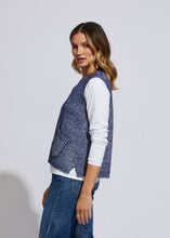 Load image into Gallery viewer, LD &amp; Co Galactic Navy Mouline Knit Pocket Vest - Sizes: XS   M  L  XL