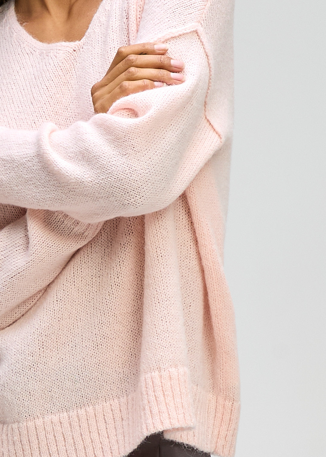 Ld + Co "Chunky Crew" Jumper - Ballet - Sizes:  L