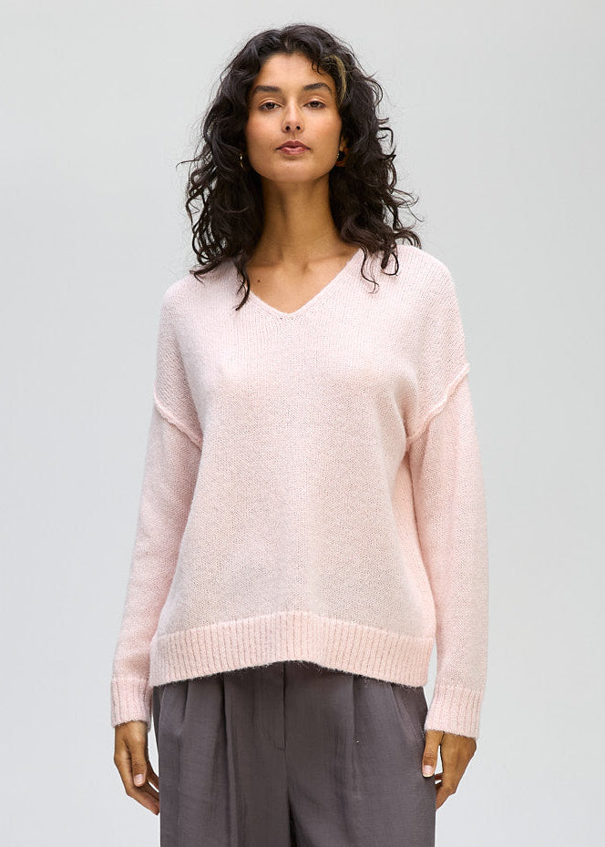 Ld + Co "Chunky Crew" Jumper - Ballet - Sizes:  L