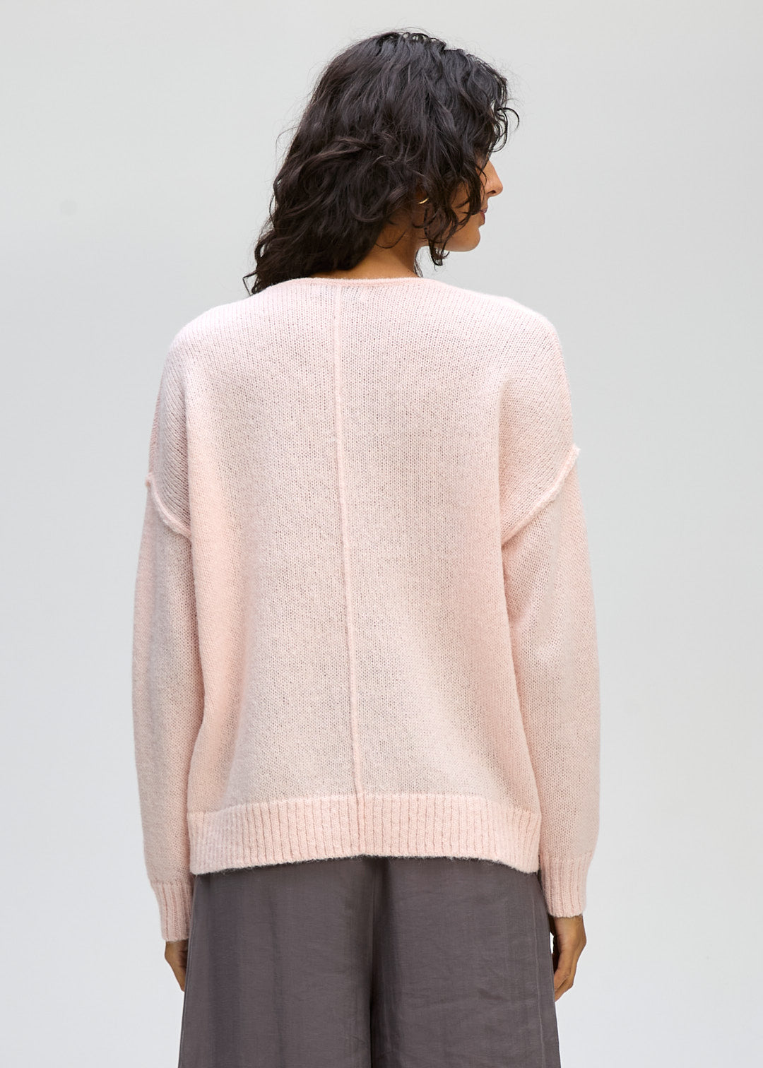 Ld + Co "Chunky Crew" Jumper - Ballet - Sizes:  L