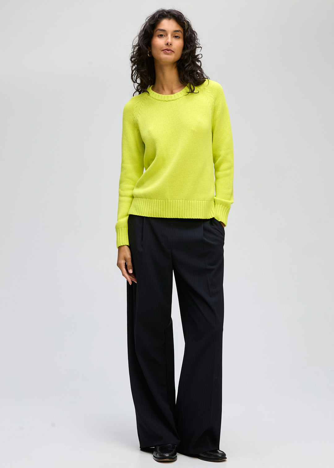 Ld+Co  "Chunky Crew" Jumper - Citrus - Sizes:  S M