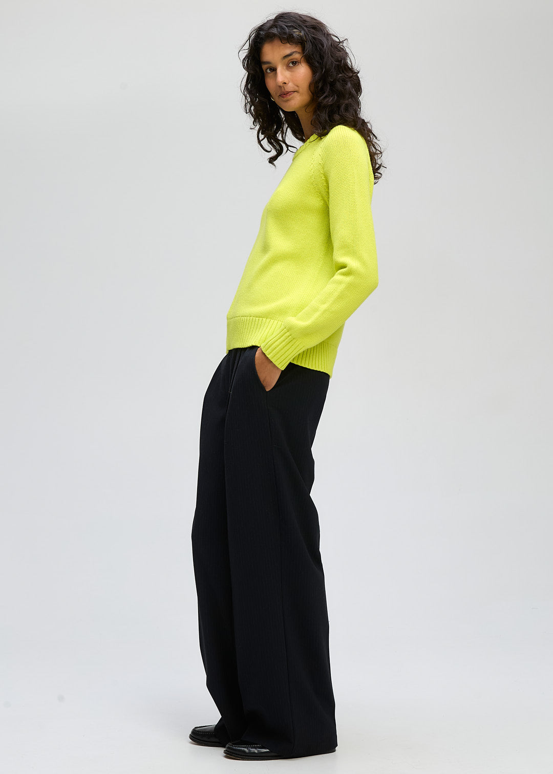 Ld+Co  "Chunky Crew" Jumper - Citrus - Sizes:  S M