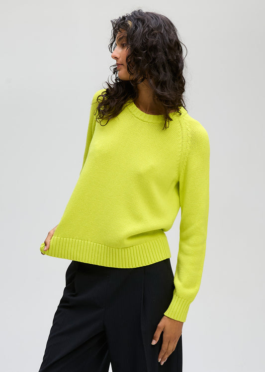 Ld+Co  "Chunky Crew" Jumper - Citrus - Sizes: XS S M