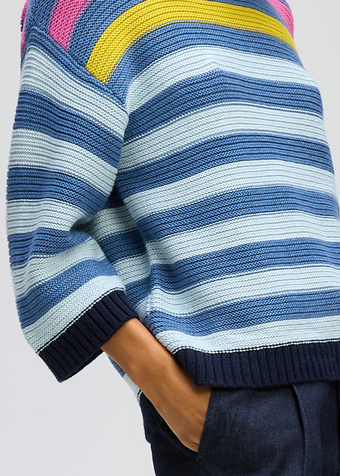 Ld+ Co Chunky Striped Crew - Sizes: XS S