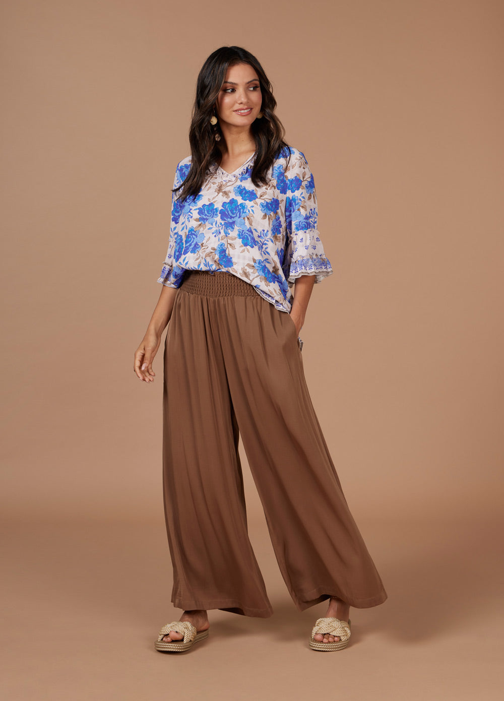 SALE  Loobie's Story "Luxe Pant' Coffee - Sizes:  14