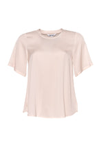Load image into Gallery viewer, SALE  Loobie&#39;s Story  &quot;Luxe Top&quot; Bone Silk Round Neck Top - Sizes: 8   12