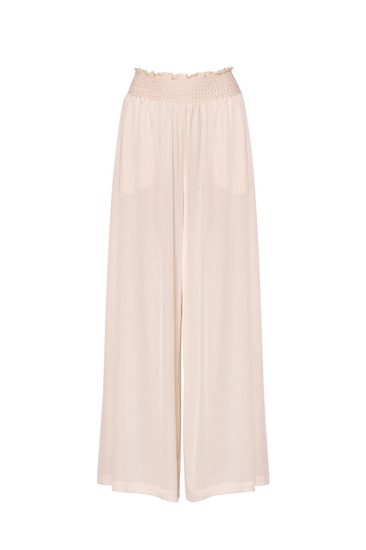 SALE  Loobie's Story Bone Silk Palazzo Pant - Sizes: 8