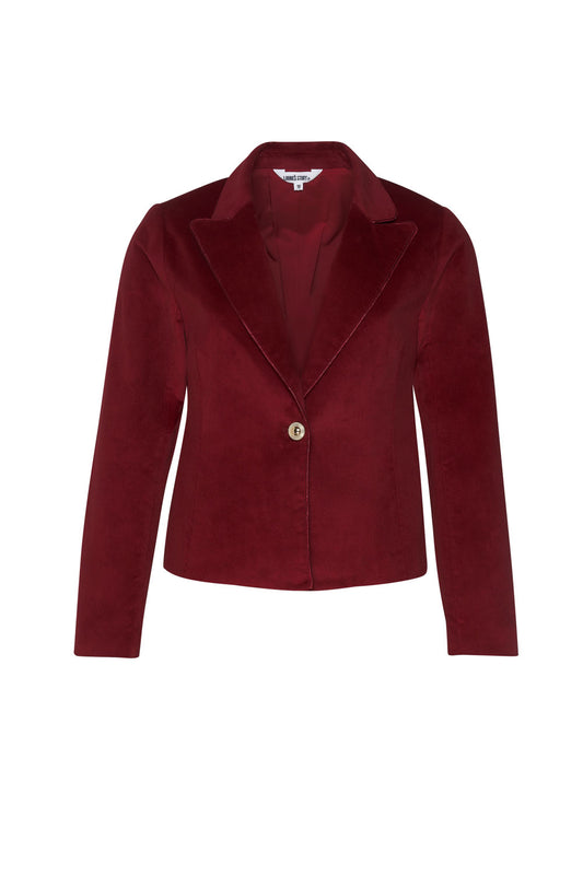 SALE  Loobie's Story   "Edith Jacket" - Cranberry   -   Sizes:  10 12 14