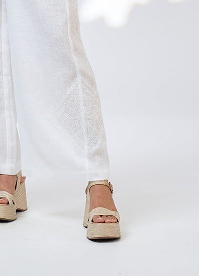 SALE  Loobie's Story    "Lia Pant" - White  -  Size:  14