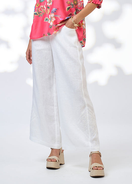 Loobie's Story Lia Pant - White - Sizes: 8 10 12 14